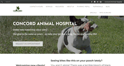 Desktop Screenshot of concordanimalhospital.com
